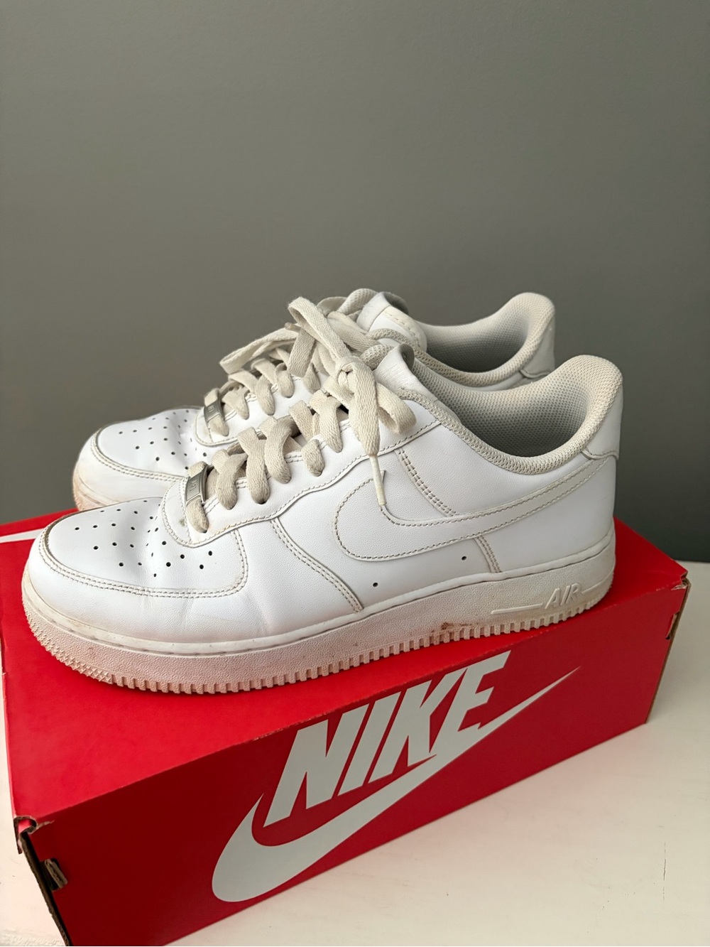 Nike White Men's Low Top Sneakers